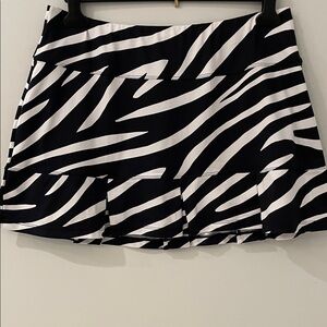 Tail Black and White Zebra Tennis Skort